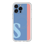 スリムプロテクションプレミアムケース with MagSafe［ オリジナル - initial color line - S blue ］