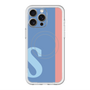 スリムプロテクションプレミアムケース with MagSafe［ オリジナル - initial color line - S blue ］
