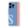 スリムプロテクションプレミアムケース with MagSafe［ オリジナル - initial color line - S blue ］