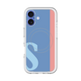 スリムプロテクションプレミアムケース with MagSafe［ オリジナル - initial color line - S blue ］