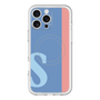 スリムプロテクションプレミアムケース with MagSafe［ オリジナル - initial color line - S blue ］