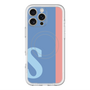 スリムプロテクションプレミアムケース with MagSafe［ オリジナル - initial color line - S blue ］
