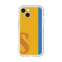 スリムプロテクションプレミアムケース with MagSafe［ オリジナル - initial color line - S orange ］