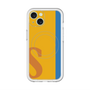 スリムプロテクションプレミアムケース with MagSafe［ オリジナル - initial color line - S orange ］