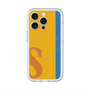 スリムプロテクションプレミアムケース with MagSafe［ オリジナル - initial color line - S orange ］