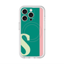 スリムプロテクションプレミアムケース with MagSafe［ オリジナル - initial color line - S green ］