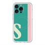 スリムプロテクションプレミアムケース with MagSafe［ オリジナル - initial color line - S green ］