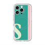 スリムプロテクションプレミアムケース with MagSafe［ オリジナル - initial color line - S green ］