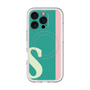 スリムプロテクションプレミアムケース with MagSafe［ オリジナル - initial color line - S green ］