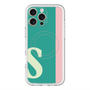 スリムプロテクションプレミアムケース with MagSafe［ オリジナル - initial color line - S green ］