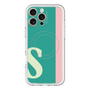 スリムプロテクションプレミアムケース with MagSafe［ オリジナル - initial color line - S green ］