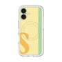 スリムプロテクションプレミアムケース with MagSafe［ オリジナル - initial color line - S yellow ］