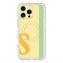 スリムプロテクションプレミアムケース with MagSafe［ オリジナル - initial color line - S yellow ］