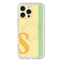 スリムプロテクションプレミアムケース with MagSafe［ オリジナル - initial color line - S yellow ］