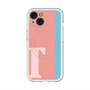 スリムプロテクションプレミアムケース with MagSafe［ オリジナル - initial color line - T pink ］