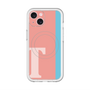 スリムプロテクションプレミアムケース with MagSafe［ オリジナル - initial color line - T pink ］