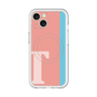スリムプロテクションプレミアムケース with MagSafe［ オリジナル - initial color line - T pink ］