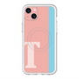 スリムプロテクションプレミアムケース with MagSafe［ オリジナル - initial color line - T pink ］