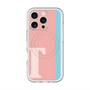スリムプロテクションプレミアムケース with MagSafe［ オリジナル - initial color line - T pink ］