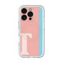 スリムプロテクションプレミアムケース with MagSafe［ オリジナル - initial color line - T pink ］