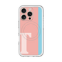スリムプロテクションプレミアムケース with MagSafe［ オリジナル - initial color line - T pink ］