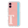 スリムプロテクションプレミアムケース with MagSafe［ オリジナル - initial color line - T pink ］