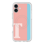 スリムプロテクションプレミアムケース with MagSafe［ オリジナル - initial color line - T pink ］