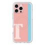 スリムプロテクションプレミアムケース with MagSafe［ オリジナル - initial color line - T pink ］