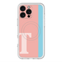 スリムプロテクションプレミアムケース with MagSafe［ オリジナル - initial color line - T pink ］