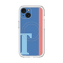 スリムプロテクションプレミアムケース with MagSafe［ オリジナル - initial color line - T blue ］