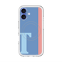 スリムプロテクションプレミアムケース with MagSafe［ オリジナル - initial color line - T blue ］