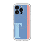 スリムプロテクションプレミアムケース with MagSafe［ オリジナル - initial color line - T blue ］