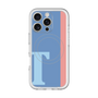 スリムプロテクションプレミアムケース with MagSafe［ オリジナル - initial color line - T blue ］