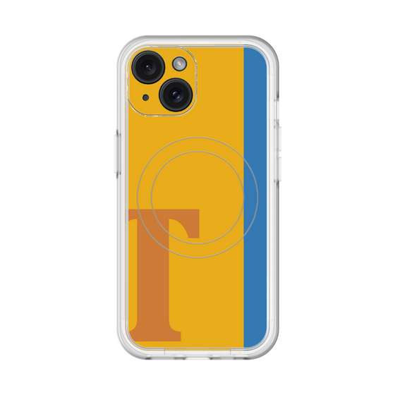 スリムプロテクションプレミアムケース with MagSafe［ オリジナル - initial color line - T orange ］