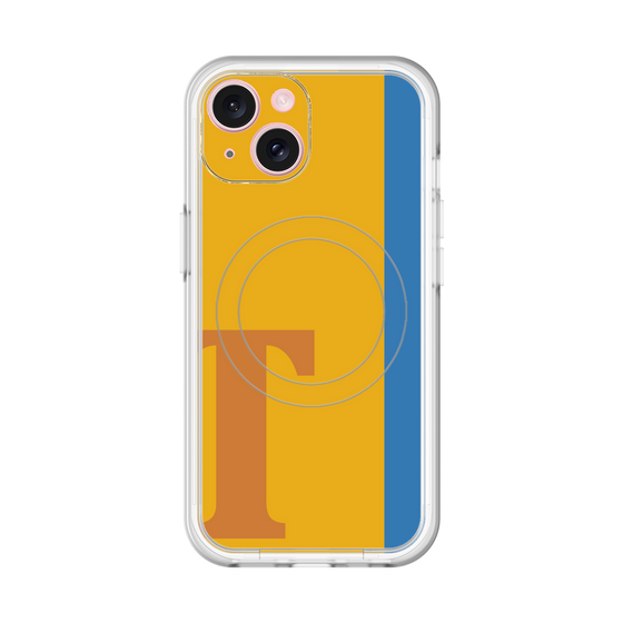 スリムプロテクションプレミアムケース with MagSafe［ オリジナル - initial color line - T orange ］