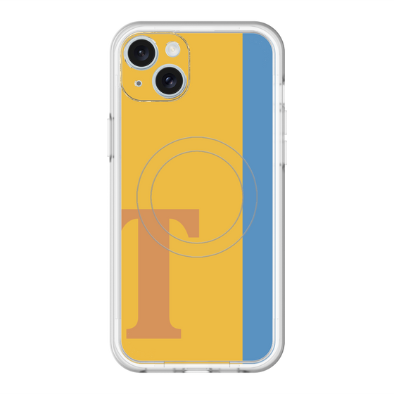 スリムプロテクションプレミアムケース with MagSafe［ オリジナル - initial color line - T orange ］