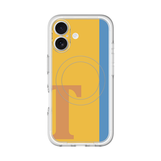スリムプロテクションプレミアムケース with MagSafe［ オリジナル - initial color line - T orange ］