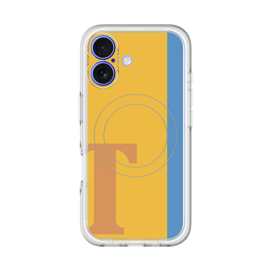 スリムプロテクションプレミアムケース with MagSafe［ オリジナル - initial color line - T orange ］