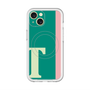 スリムプロテクションプレミアムケース with MagSafe［ オリジナル - initial color line - T green ］
