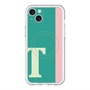 スリムプロテクションプレミアムケース with MagSafe［ オリジナル - initial color line - T green ］