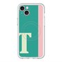 スリムプロテクションプレミアムケース with MagSafe［ オリジナル - initial color line - T green ］