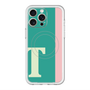 スリムプロテクションプレミアムケース with MagSafe［ オリジナル - initial color line - T green ］