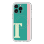 スリムプロテクションプレミアムケース with MagSafe［ オリジナル - initial color line - T green ］