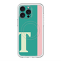 スリムプロテクションプレミアムケース with MagSafe［ オリジナル - initial color line - T green ］