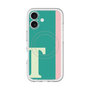 スリムプロテクションプレミアムケース with MagSafe［ オリジナル - initial color line - T green ］
