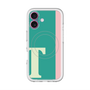 スリムプロテクションプレミアムケース with MagSafe［ オリジナル - initial color line - T green ］