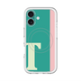 スリムプロテクションプレミアムケース with MagSafe［ オリジナル - initial color line - T green ］