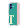 スリムプロテクションプレミアムケース with MagSafe［ オリジナル - initial color line - T green ］