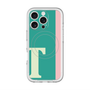 スリムプロテクションプレミアムケース with MagSafe［ オリジナル - initial color line - T green ］
