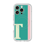 スリムプロテクションプレミアムケース with MagSafe［ オリジナル - initial color line - T green ］